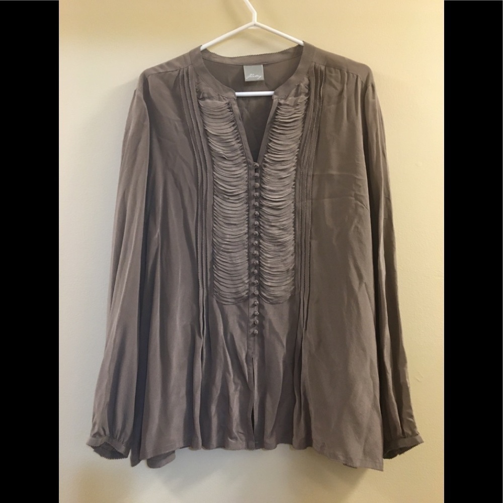Poetry Silk Tunic Top Blouse s2.